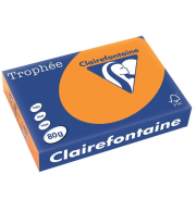 Ramette 500 feuilles A3 ORANGE FLUO 80g CLAIREFONTAINE TROPHEE