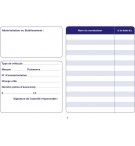 Carnet de bord pour véhicules de service ELVE 150 x 215mm 64 pages 