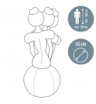 BALLON D'ASSISE ERGONOMIQUE GRIS