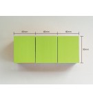 12 blocs type post-it 100 feuilles 40x50mm 4 couleurs fluo