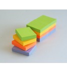 12 blocs type post-it 100 feuilles 40x50mm 4 couleurs fluo