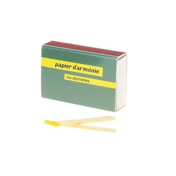 BOITE D'ALLUMETTES PAPIER D'ARMENIE