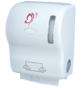 DISTRIBUTEUR ESSUIE-MAINS DECOUPE AUTOMATIQUE BLANC