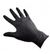 BOITE DE 100 GANTS NITRILE NOIRS NON POUDRES TAILLE M