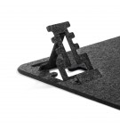 SOUS MAIN+ PORTE SMARTPHONE EN FEUTRINE EFFECT GRIS ANTHRACITE