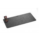 SOUS MAIN+ PORTE SMARTPHONE EN FEUTRINE EFFECT GRIS ANTHRACITE