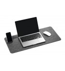 SOUS MAIN+ PORTE SMARTPHONE EN FEUTRINE EFFECT GRIS ANTHRACITE