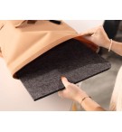 SOUS MAIN+ PORTE SMARTPHONE EN FEUTRINE EFFECT GRIS ANTHRACITE