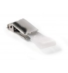 BTE 25 CLIPS METALLIQUES PORTE-BADGES