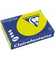RAMETTE 500 Feuilles REPRO CLAIREFONTAINE 80G A3 VERT FLUO