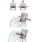  Encrier recharge noir 6/4927 pour tampon Printy 4927