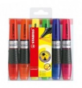 Pochette de 6 surligneurs STABILO LUMINATOR