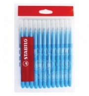 FEUTRE STABILO-POWER - BLEU CIEL-POCHETTE DE 12