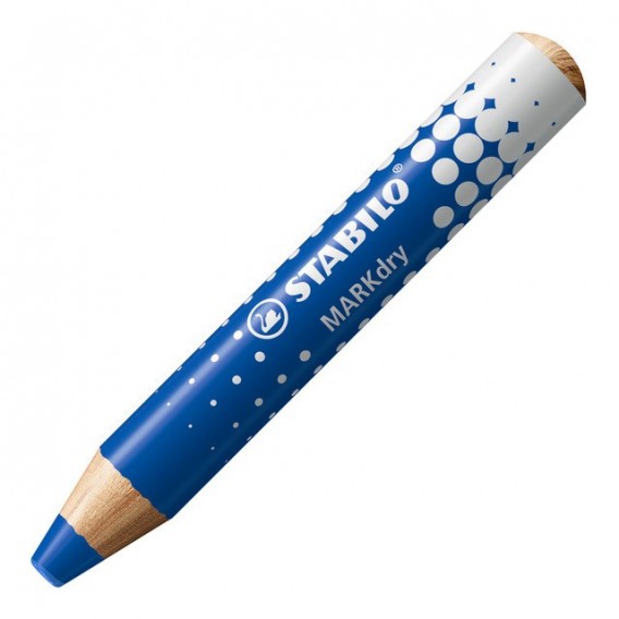 CRAYON EFFACABLE A SEC WHITEBOARD MARKER DRY STABILO BLEU