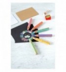 CRAYONS WOODY COUL. PASTEL STABILLO ETUI DE 6 +TAILLE CRAYON