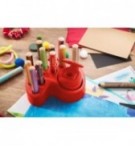 SET 15 STABILO WOODY 3 EN 1 + 1 TAILLE-CRAYON + 1 SUPPORT RANGEMENT