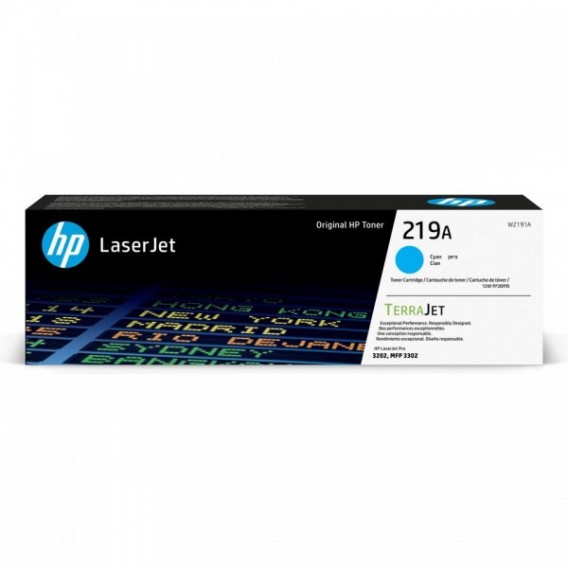 HP CARTOUCHE LASER 219A CYAN / W2191A