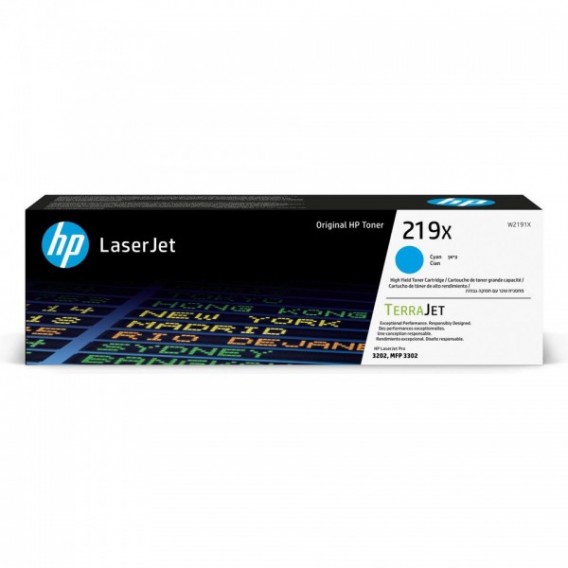 HP CARTOUCHE LASER 219X CYAN / W2191X