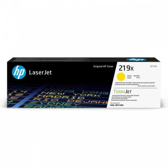 HP CARTOUCHE LASER 219X JAUNE / W2192X