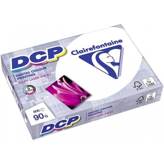 Ramette de 500 feuilles A4 Blanc DCP 90g CIE 170 Clairefontaine 1833C