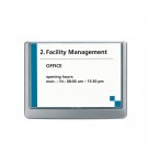 PLAQUE DE PORTE CLICK SIGN 149X105.5mm