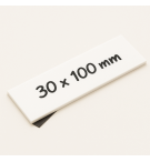 LOT 10 ETIQUETTES MAGNETIQUES 30X100mm BLANCHES