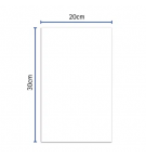 PLAQUETTE MAGNETIQUE 20X30CM BLANCHE