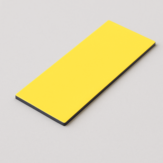 LOT 8 ETIQUETTES MAGNETIQUES 50X150mm JAUNES