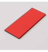 LOT 8 ETIQUETTES MAGNETIQUES 50X150mm ROUGES
