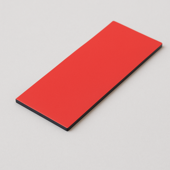 LOT 8 ETIQUETTES MAGNETIQUES 50X150mm ROUGES