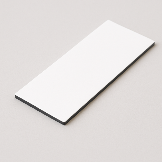 LOT 8 ETIQUETTES MAGNETIQUES 50X150mm BLANCHES