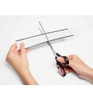 SACHET 50 PORTE-ETIQUETTES MAGNETIQUES PROFIL C 200X40mm