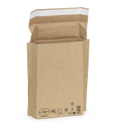 50 POCHETTES  KRAFT A SOUFFLET BULLES PAPIER 150X250X30mm