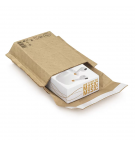 50 POCHETTES  KRAFT A SOUFFLET BULLES PAPIER 150X250X90mm