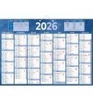 PLAQUE CALENDRIER 7 MOIS / FACE 38.5x54cm