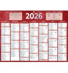 PLAQUE CALENDRIER 7 MOIS / FACE 32X42 CM