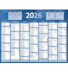 PLAQUE CALENDRIER 6 MOIS / FACE 21x26.5cm