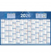 PLAQUE CALENDRIER 13 MOIS / FACE 43X65 CM