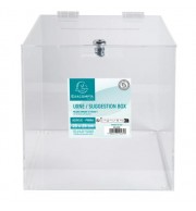 URNE TRANSPARENTE FERMETURE A CLEF 25X25X25cm