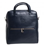 SAC A DOS LADY CUIR BLEU MARINE