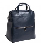 SAC A DOS LADY CUIR BLEU MARINE