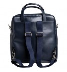 SAC A DOS LADY CUIR BLEU MARINE