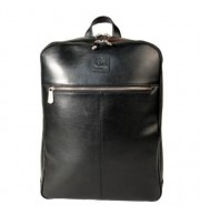 SAC A DOS MIXTE CUIR NOIR
