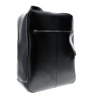 SAC A DOS MIXTE CUIR NOIR