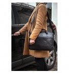 SACOCHE 1 COMPARTIMENT CUIR NOIR