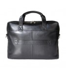 SACOCHE 1 COMPARTIMENT CUIR NOIR