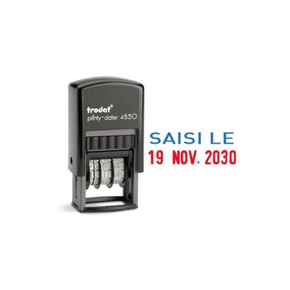 TAM4850L3-tampon-dateur-bicolore-saisi-le