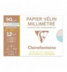 PAPIER MILLIMETRE A4 90G / POCH 12F