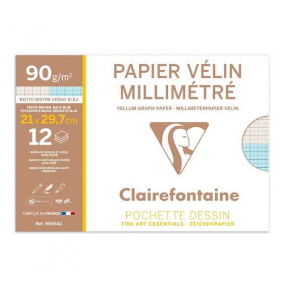 PAPIER MILLIMETRE A4 90G / POCH 12F