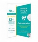 Pochette de 12 feuilles de Papier Calque A4 70g Clairefontaine 96852C